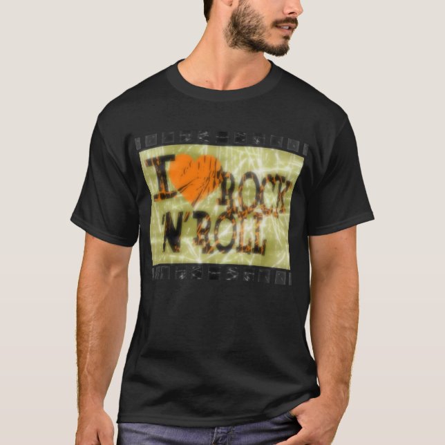 T-shirt J'aime le rock et le roll (Devant)
