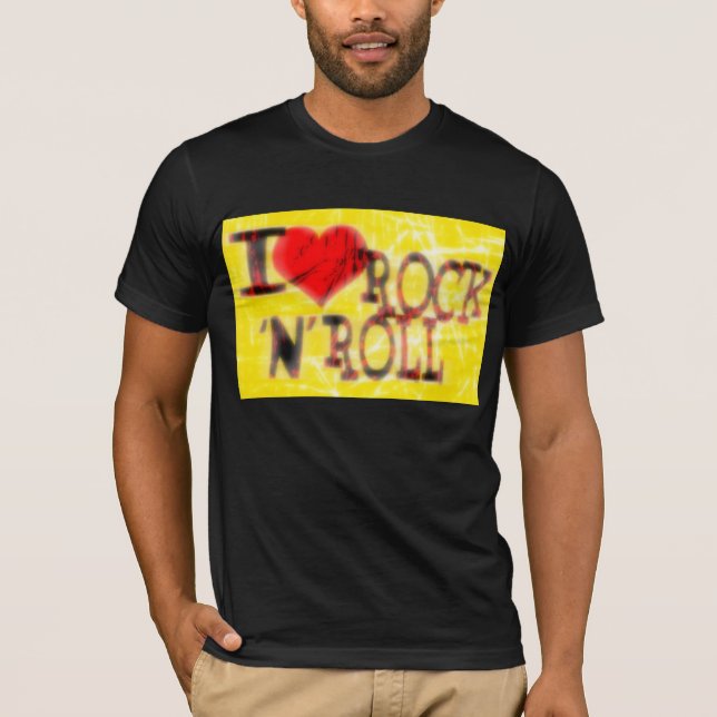 T-shirt J'aime le rock et le roll (Devant)