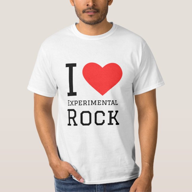 T-shirt J'aime le rock expérimental (Devant)