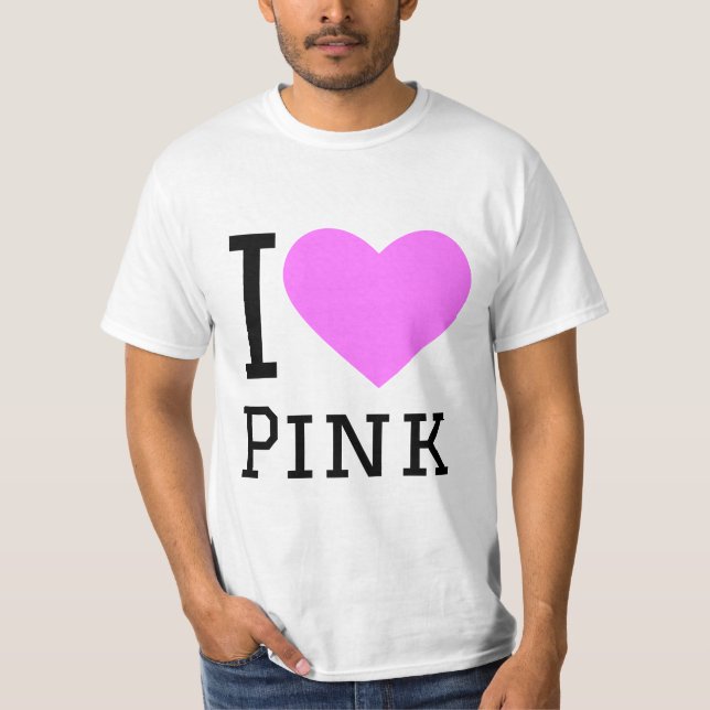 T-shirt J'aime le rose (Devant)