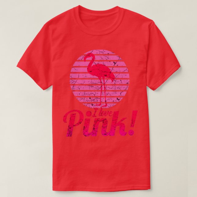 T-shirt J'aime le rose (Design devant)