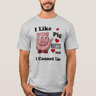 T-shirt J'aime le rôti drôle de bout de porc de bouts de