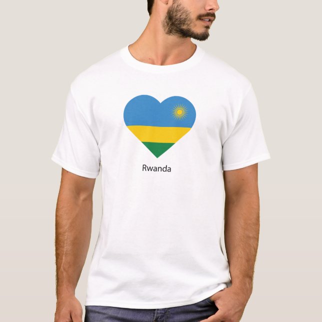 T-shirt J'aime le Rwanda (Devant)