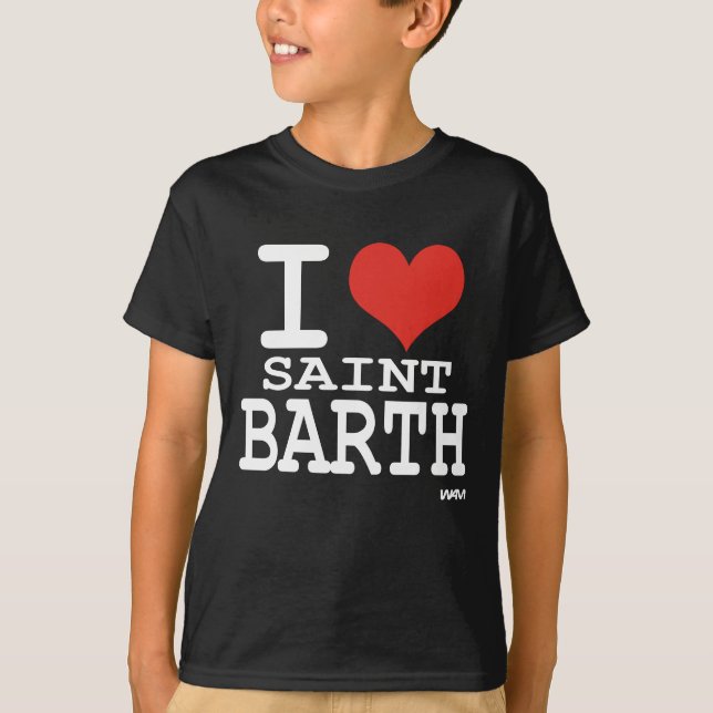 T-shirt J'aime le saint Barth - St Barthelemy (Devant)
