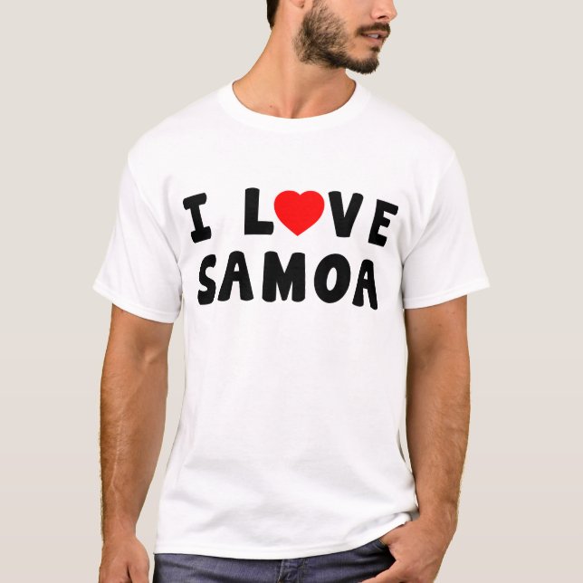 T-shirt J'aime le Samoa (Devant)