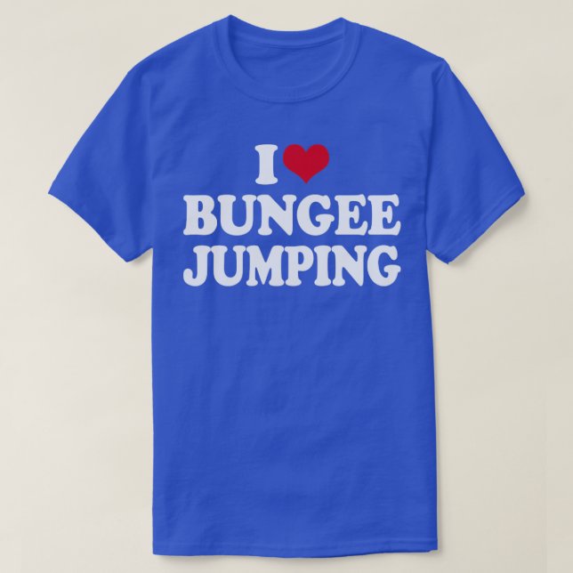 T-shirt J'Aime Le Saut De Bungee (Design devant)