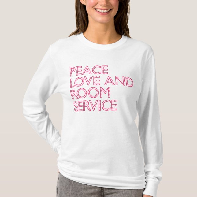T-shirt J'aime le service d'étage (Devant)