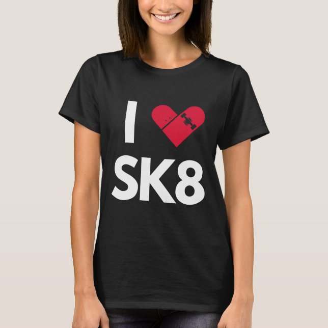 T-shirt J'aime le skateboard (Devant)