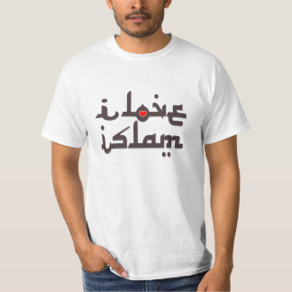 T-shirt J'aime le slogan de l'Islam