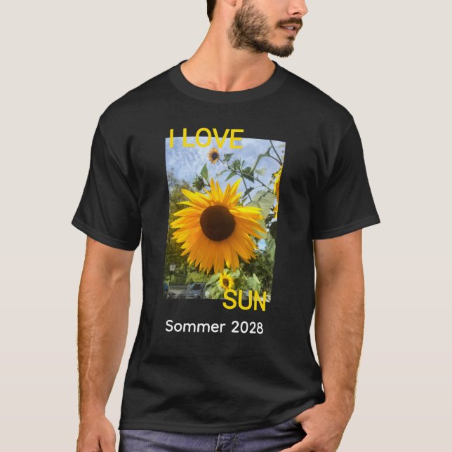 T-shirt j'aime le soleil  (Devant)
