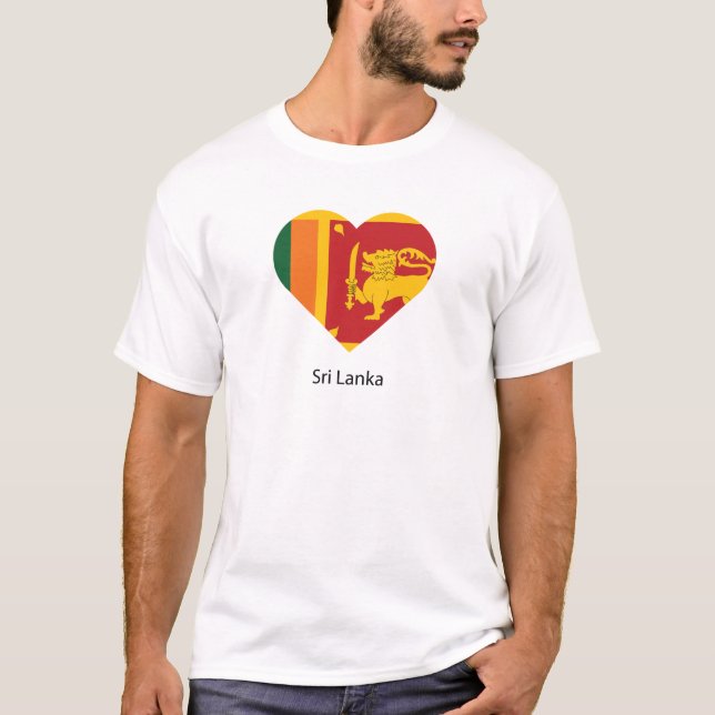 T-shirt J'aime le Sri Lanka (Devant)