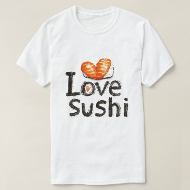 T-shirt J'Aime Le Sushi (Design devant)