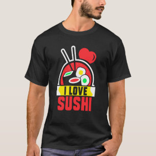 T-shirt J'Aime Le Sushi Mange Des Dit Repas