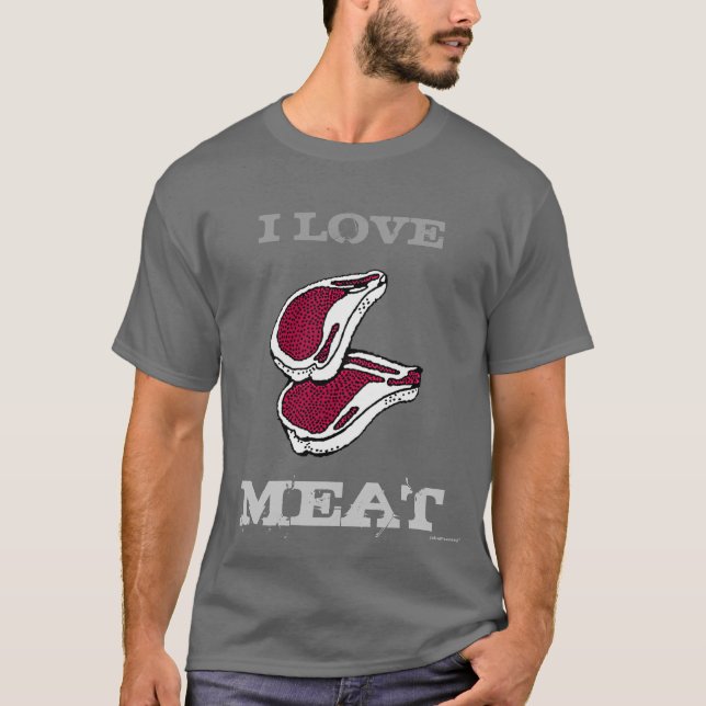 T-shirt J'AIME LE ~T-Shirt~ DE VIANDE (Devant)