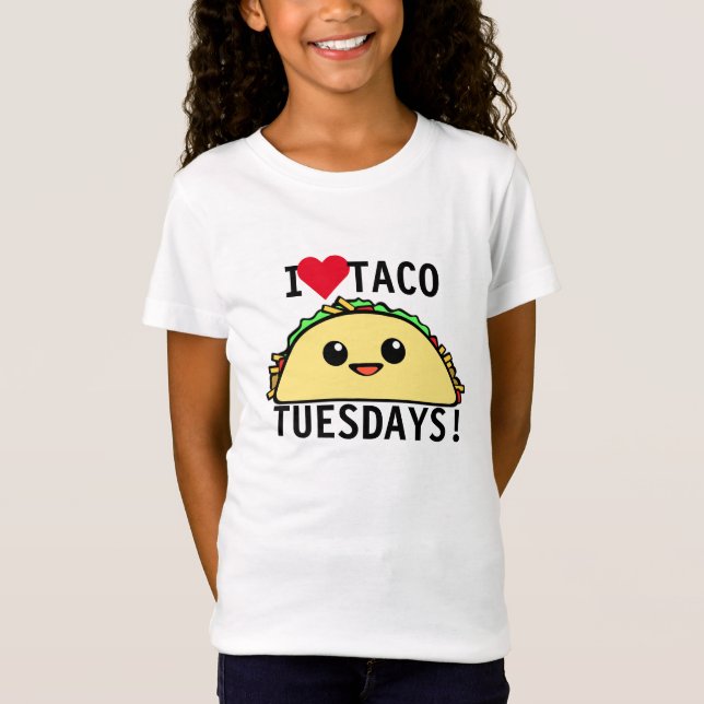 T-Shirt J'aime le taco mardi (Devant)