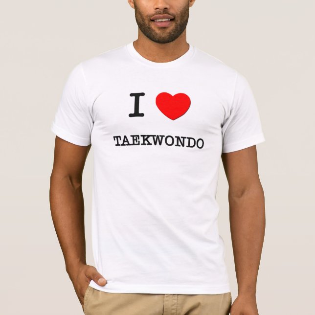 T-shirt J'aime le Taekwondo (Devant)