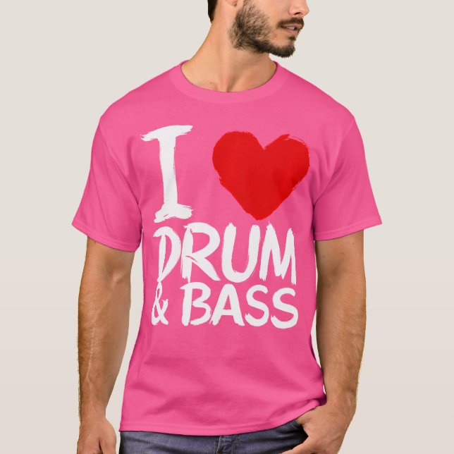 T-shirt J'Aime Le Tambour Et La Basse (Devant)