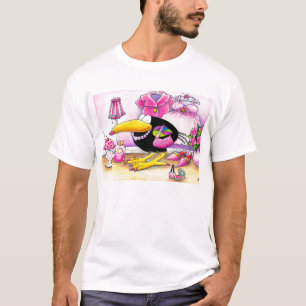 T-shirt J'aime le tee - shirt ROSE de corneille