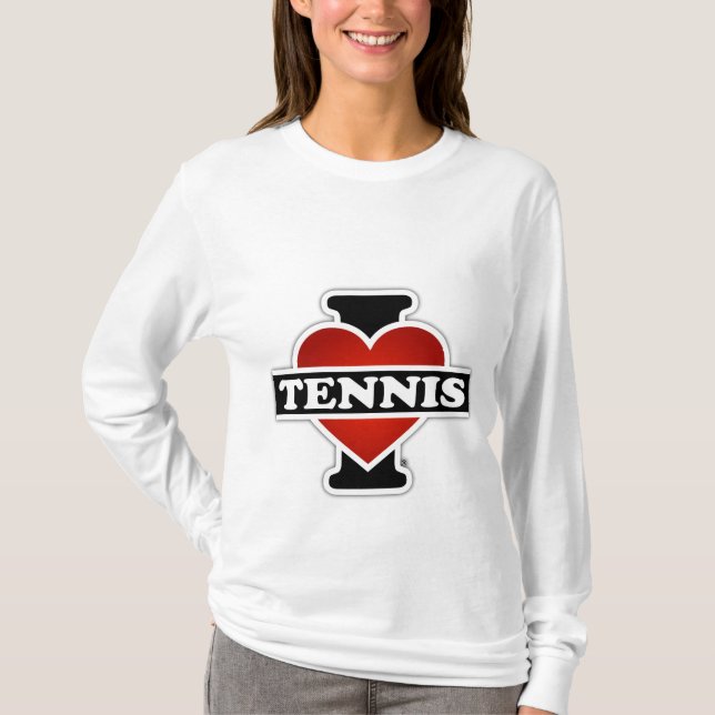 T-shirt J'aime le tennis (Devant)
