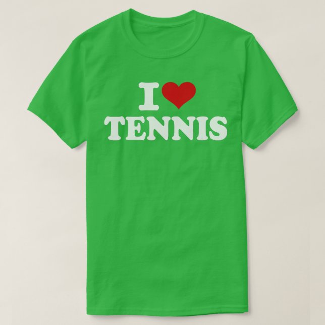 T-shirt J'aime le tennis (Design devant)