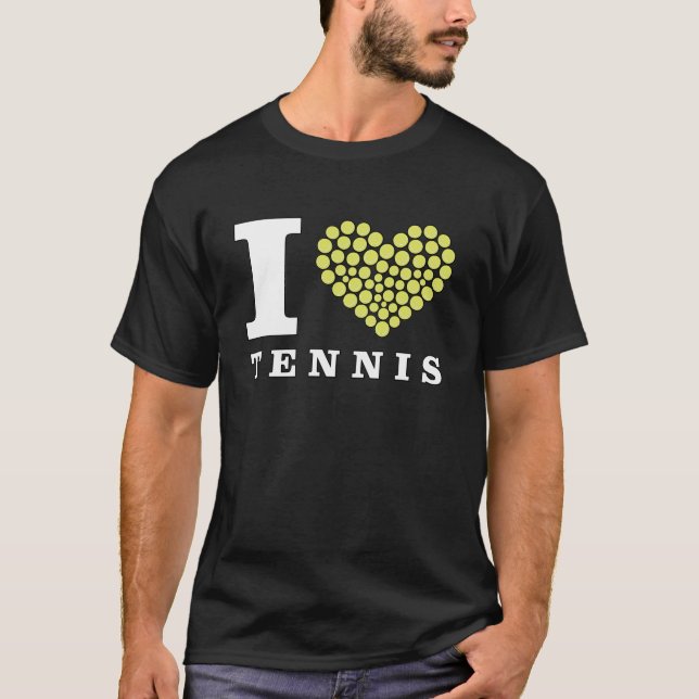 T-shirt J'aime le tennis (Devant)