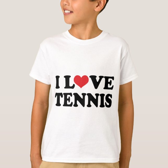 T-shirt J'aime le tennis (le cadeau) (Devant)