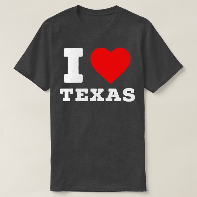T-shirt J'aime le Texas (Design devant)