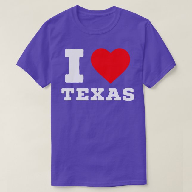 T-shirt J'aime le Texas (Design devant)