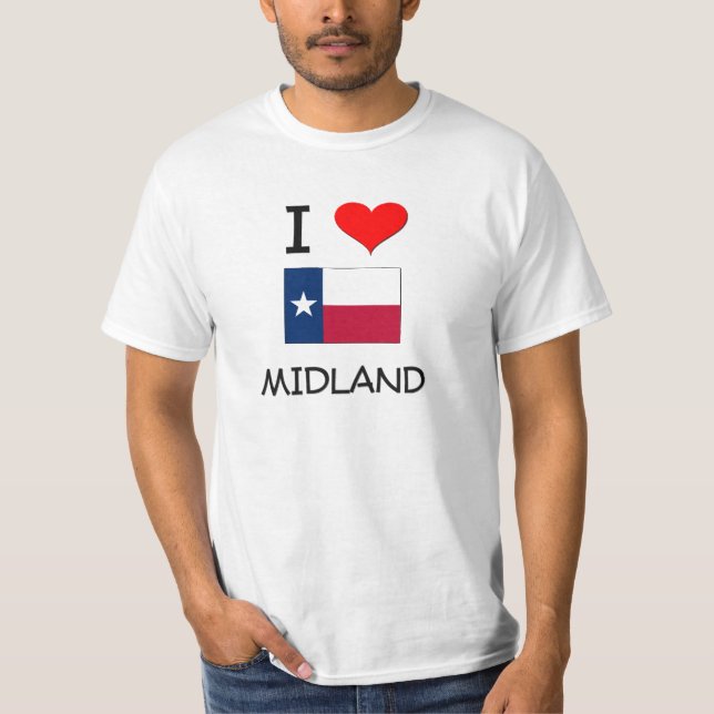 T-shirt J'aime le Texas intérieur (Devant)