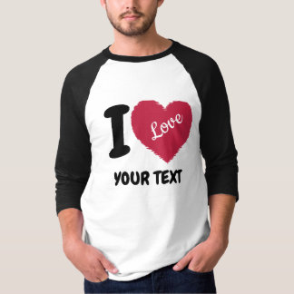 T-shirt J'aime le texte personnalisable J'entends votre te