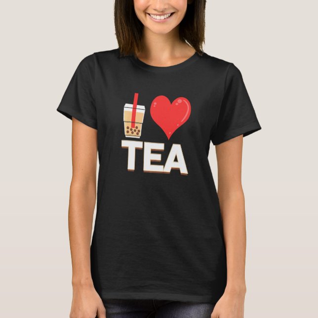 T-shirt J'Aime Le Thé Bubble Bubble Tea (Devant)