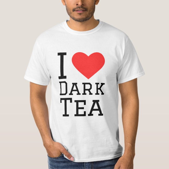 T-shirt J'aime le thé foncé (Devant)