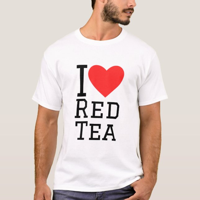 T-shirt J'aime le thé rouge (Devant)