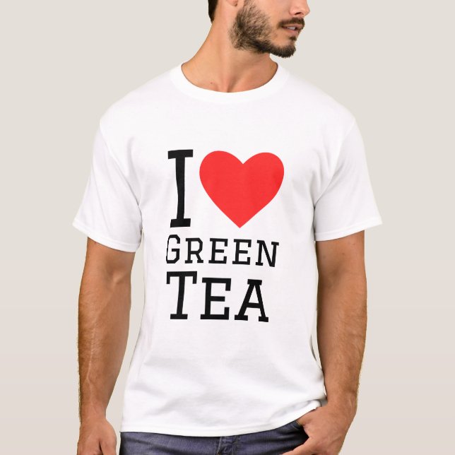 T-shirt J'aime le thé vert (Devant)