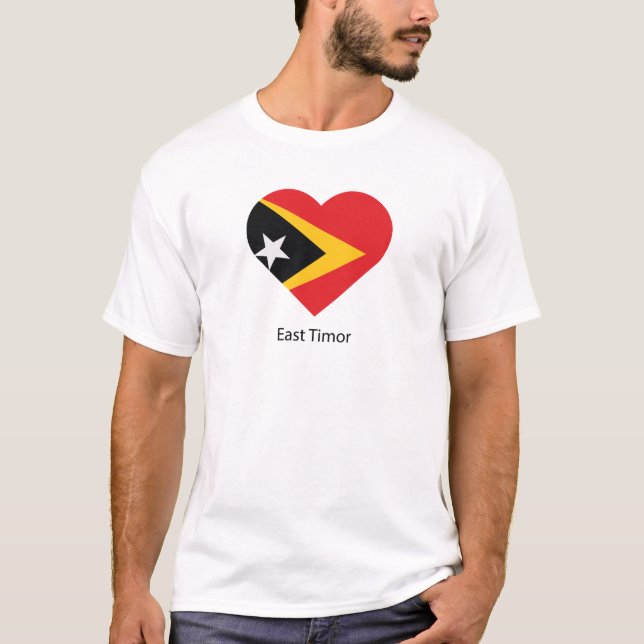 T-shirt J'aime le Timor Oriental (Devant)