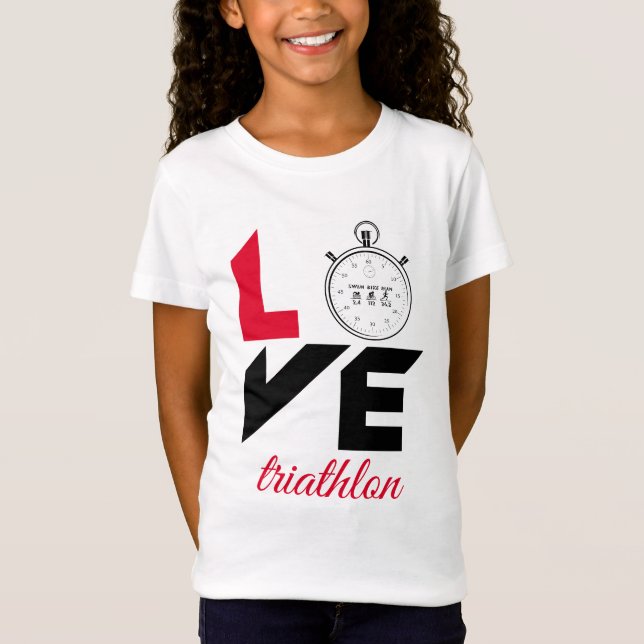 T-Shirt J'aime le triathlon (Devant)
