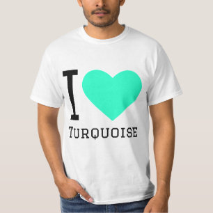 T-shirt J'aime le turquoise