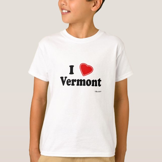 T-shirt J'aime le Vermont (Devant)