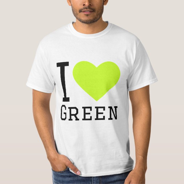T-shirt J'aime le vert (Devant)
