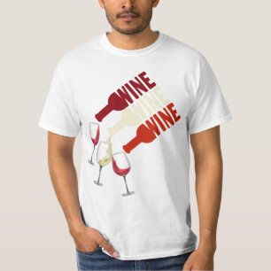 T-shirt J'Aime Le Vin Blanc Rouge Hommes Femmes
