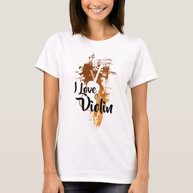 T-shirt J'aime le violon (Devant)