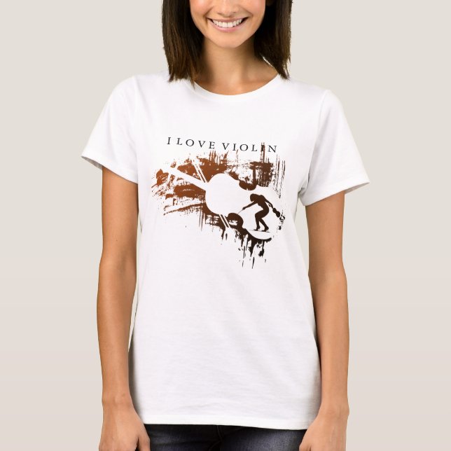 T-shirt J'aime le violon (Devant)