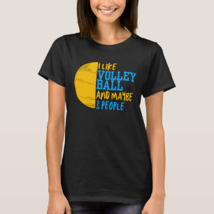 T-shirt J'Aime Le Volley Et Peut-Être 3 Femmes