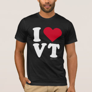 T-SHIRT "J'AIME LE VT" "QUE J'AIME LE VERMONT "
