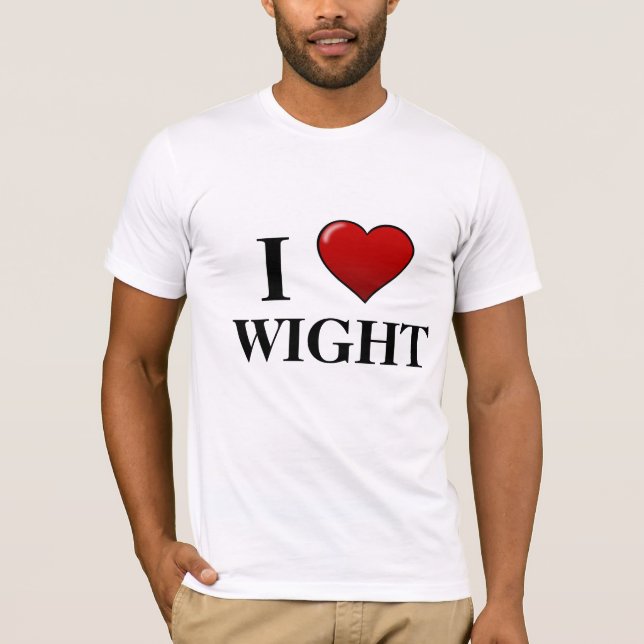 T-shirt J'aime le Wight (Devant)