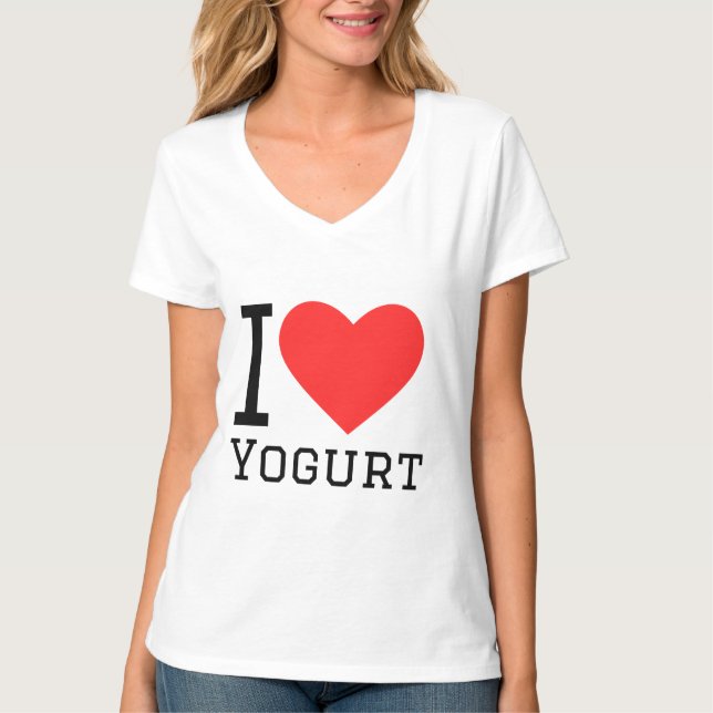 T-shirt J'aime le yaourt (Devant)