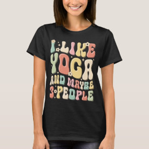 T-shirt J'aime le yoga et peut-être 3 personnes