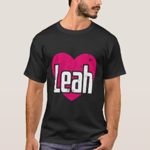 T-shirt J'Aime Leah Prénom I He Leah