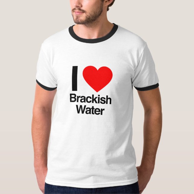 T-shirt j'aime l'eau saumâtre (Devant)