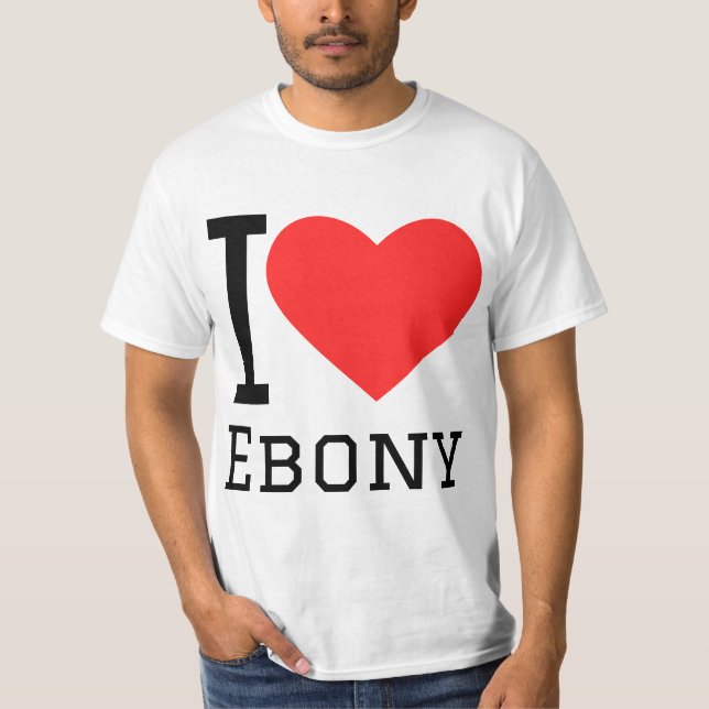 T-shirt J'aime l'ébène (Devant)